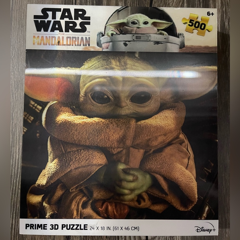 Prime 3D Lenticular Puzzle The Mandalorian Grogu 500 Pieces puzzle 🧩